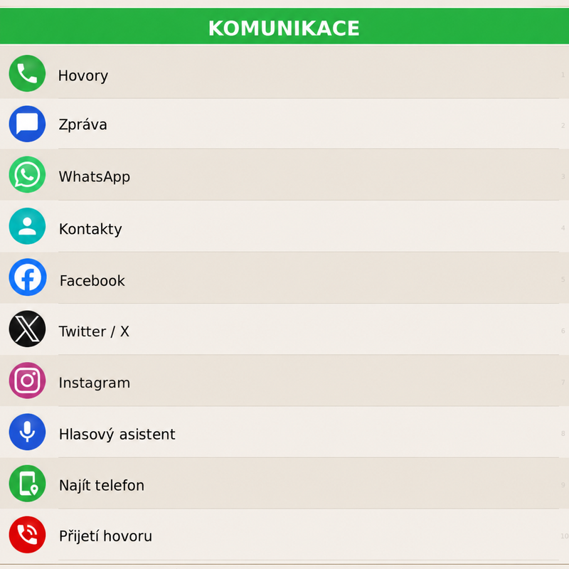 Zůstaňte v kontaktu.