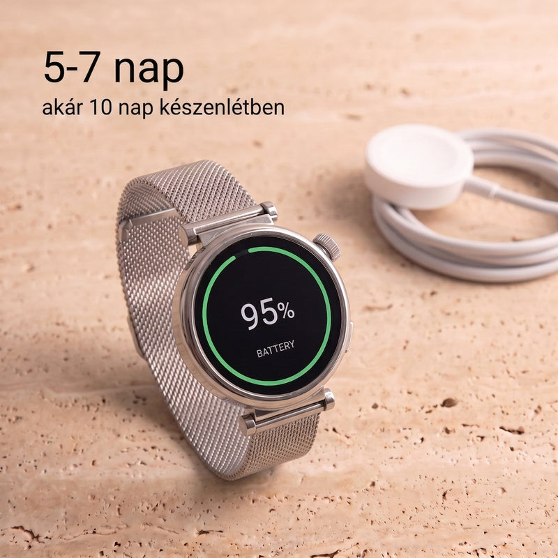Akár 7 nap üzemidő.