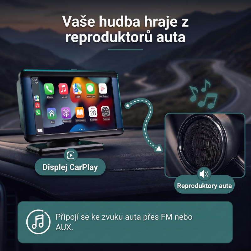 Zvuk z reproduktorů tvého auta
