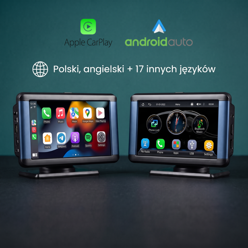 CarPlay, Android Auto, polski, angielski i 17 innych języków