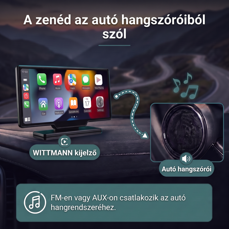 Hang a saját autód hangszóróiból